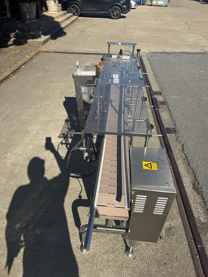 Used Conveyor, Belt, 6" X 6.5’, Stainless Steel, Plastic Belt, Air Reject, #5991590