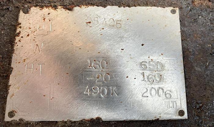 Used Dryer, Drum, Double, 42"x120", Chrome, PFE Rolls, 160 PSI A #D745513