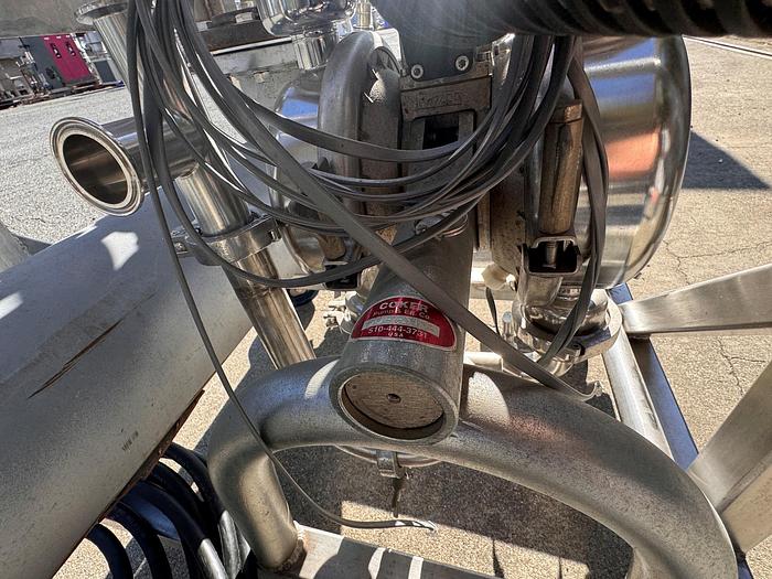 Used CIP, 1-Tank, 100 Gallon, Heat Exchanger, Chromalox Heater, Pumps, #5991176