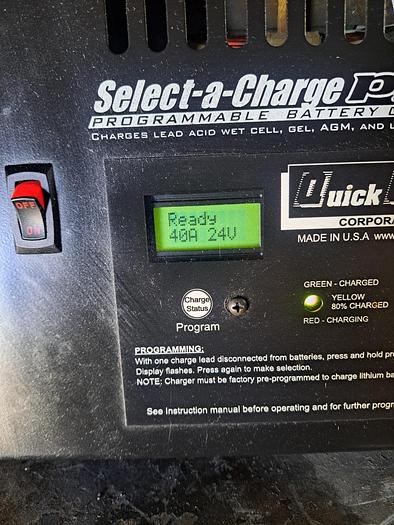 Used Charger, Battery, Mdl SCP2440, Quick Charge, Portable, #S742869