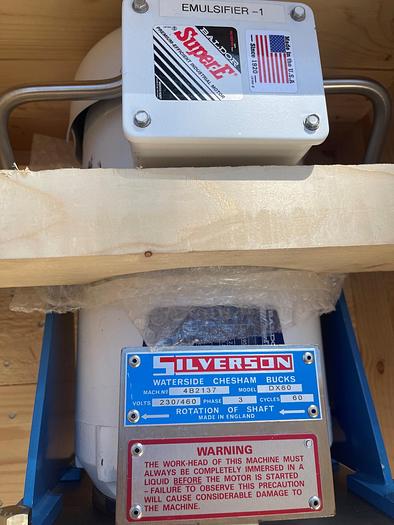 Used Mixer, High Shear, Silverson, Model DX60, 3 HP - #