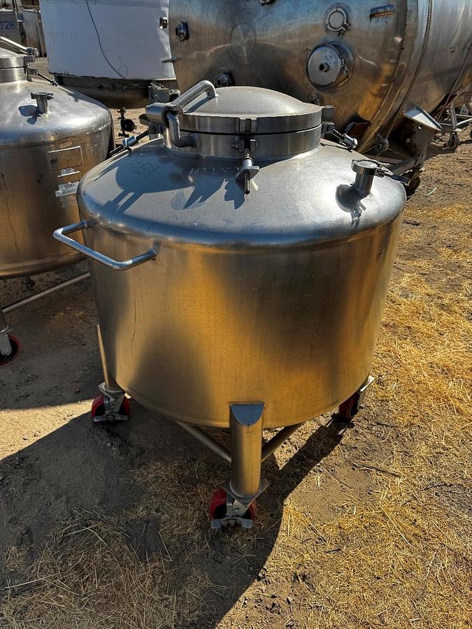 Used Tank, 198 Gallon (750 Liter), 316 Stainless Steel, Pressure Rated, Lee Industries. #5991483