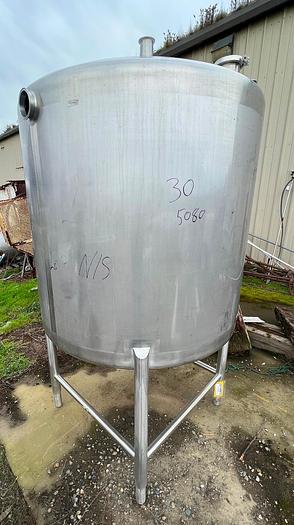 Used Tank, 525 Gallon, S/St, Sprinkman, Dish Top, Cone Bottom #S744972
