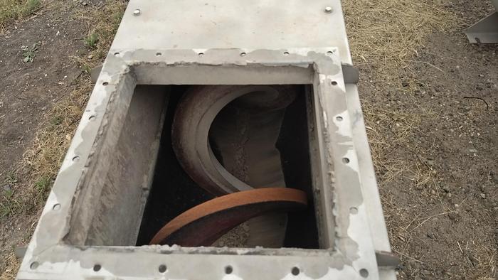 Used Stainless Steel 16" x 36' Long Shaftless Screw Conveyors