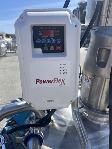 Used Reactor, 40 Gallon (150 Liters), 316L Stainless Steel, Jacketed, 45 PSI Internal, Agitated #S745436