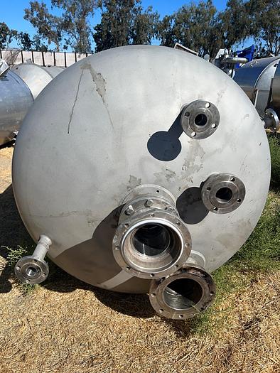 Used Tank, 2,000 Gallon, 150 PSI, 304L Stainless Steel, Hahn & Clay - #S745288