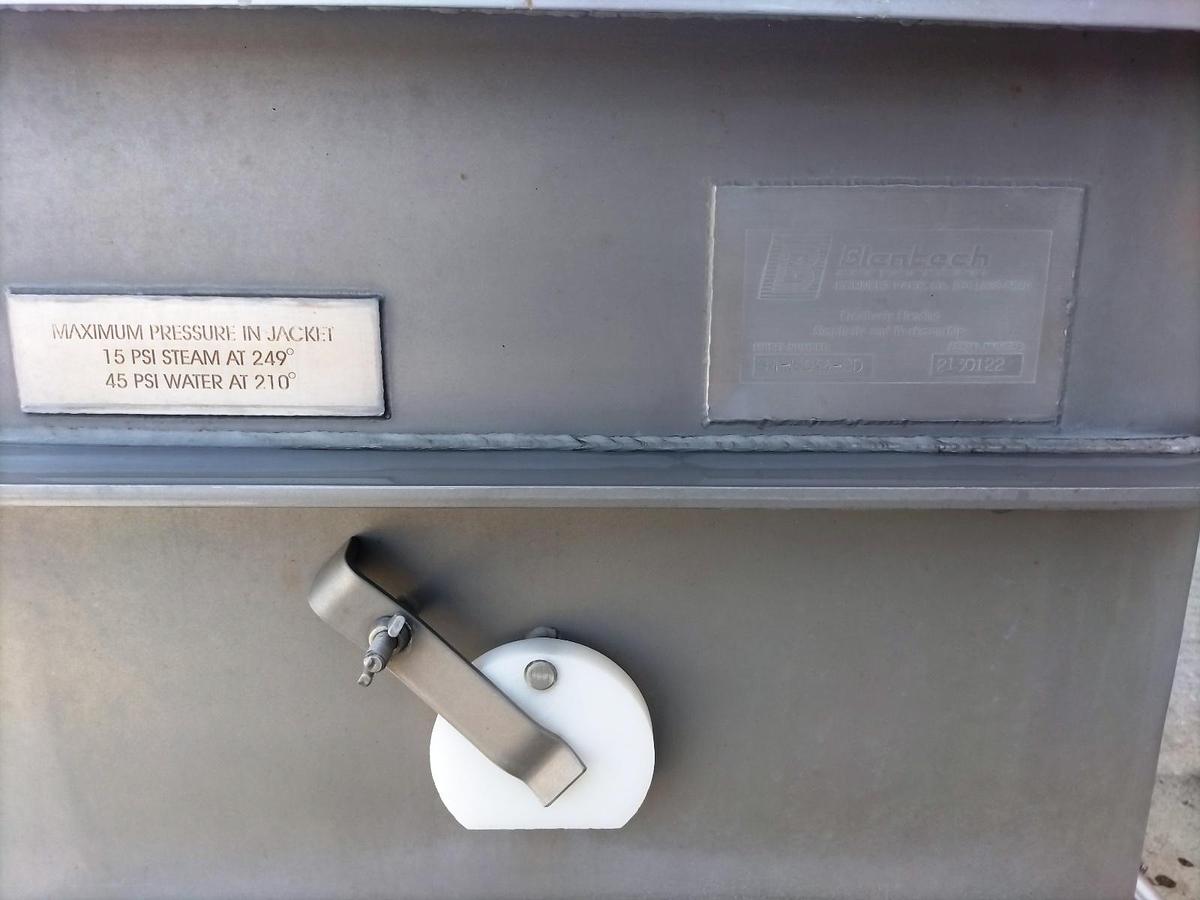 Used Mixer, Ribbon, 18 CF, Blentech, Jacketed, Stainless Steel, #5991892