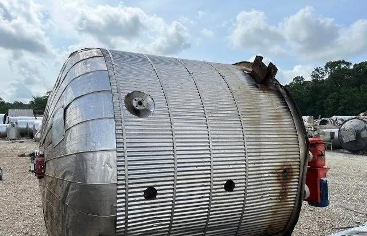 Used Tank, 2,200 Gallon, 316L Stainless Steel, Jacketed, Mix Tank, Alloy Fabricators, #