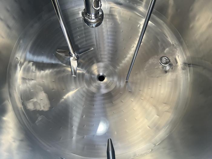 Used Reactor, 25 Gallon (400 Liters), 316L Stainless Steel, Jackted, Agitated #S745440