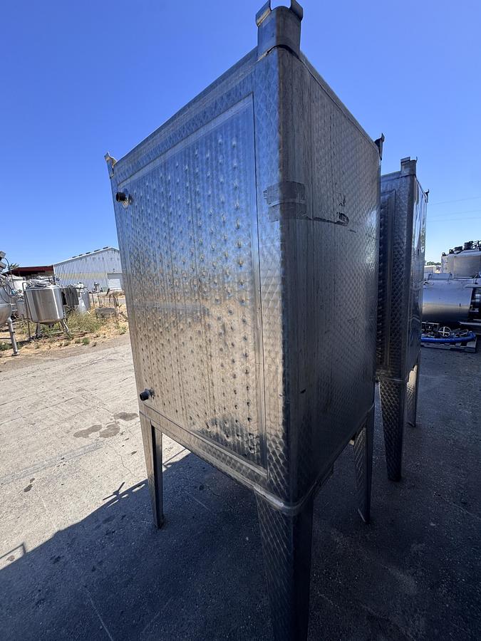 Used Tank, 529 Gallon, Stainless Steel Tote Tank, 48" x 48" Qty. - 2, #5991807