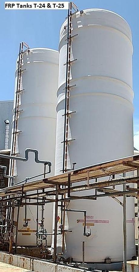 Used Tank, 30,435 Gallon, Fiberglass, Vertical, Thorpe Plant Services, #5991538