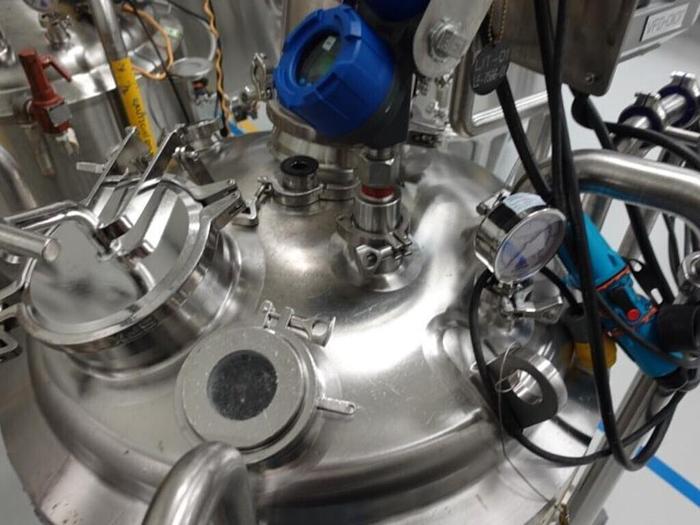 Used Reactor, 40 Gallon (150 Liters), 316L S/St, Jacketed, 45 PSI Internal, Agitated #S745436