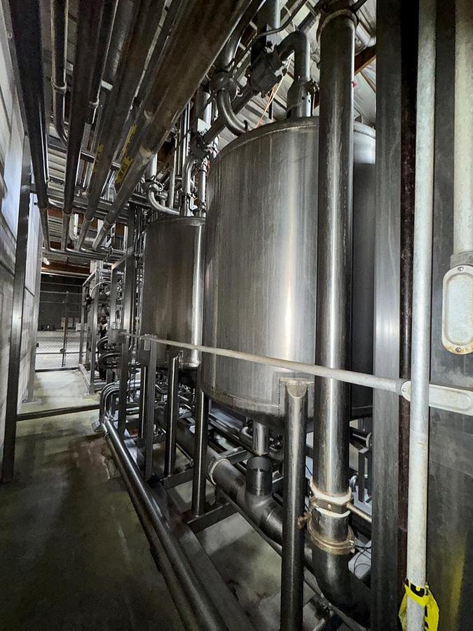 Used CIP, Quantum Solutions, 2-Tank, 250 Gallon Water & Solution Recirc Tanks, HX & Pump, #5991628