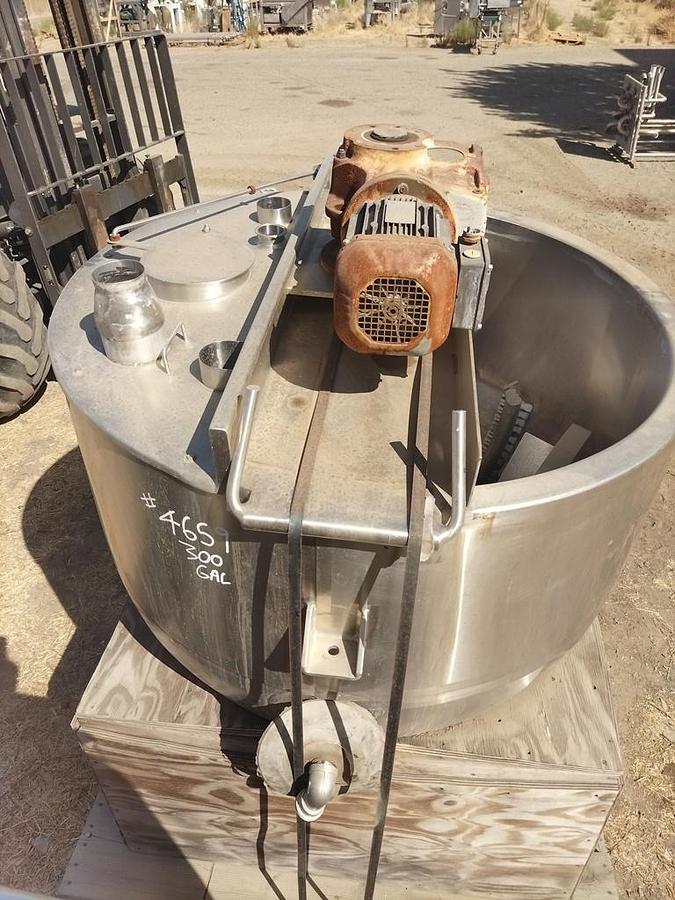 Used Kettle, 300 Gallon, Stainless Steel, Jacketed, Scrape Surface Agitation, Mueller,#5991920