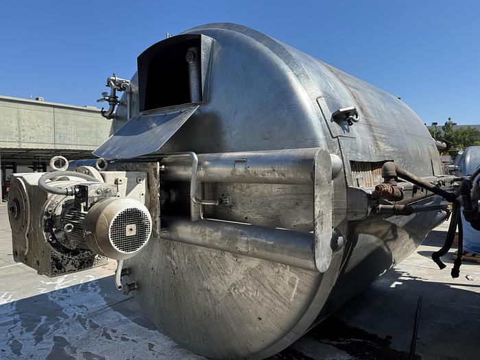 Used Tank, 6,000 Gallon, 316 Stainless, Jacket, Dbl Agitation, #5991013