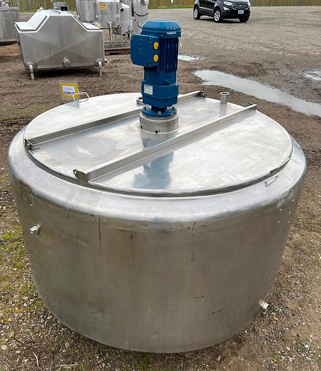 Used Tank, 175 Gallon, Stainless Steel, Jacketed, Agitated, Processor Tank #S744970
