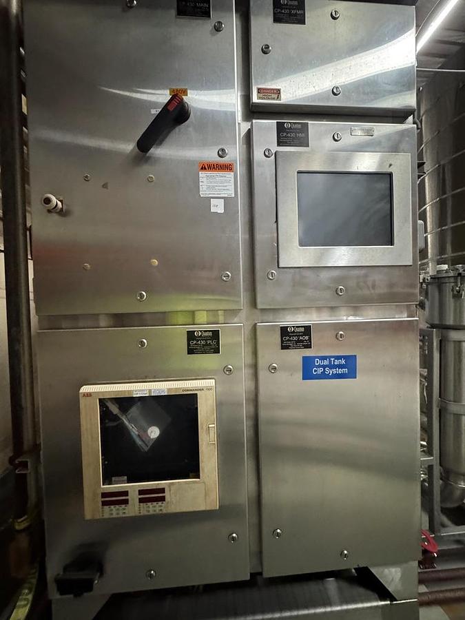 Used CIP, Quantum Solutions, 2-Tank, 250 Gallon Water & Solution Recirc Tanks, HX & Pump, #5991628