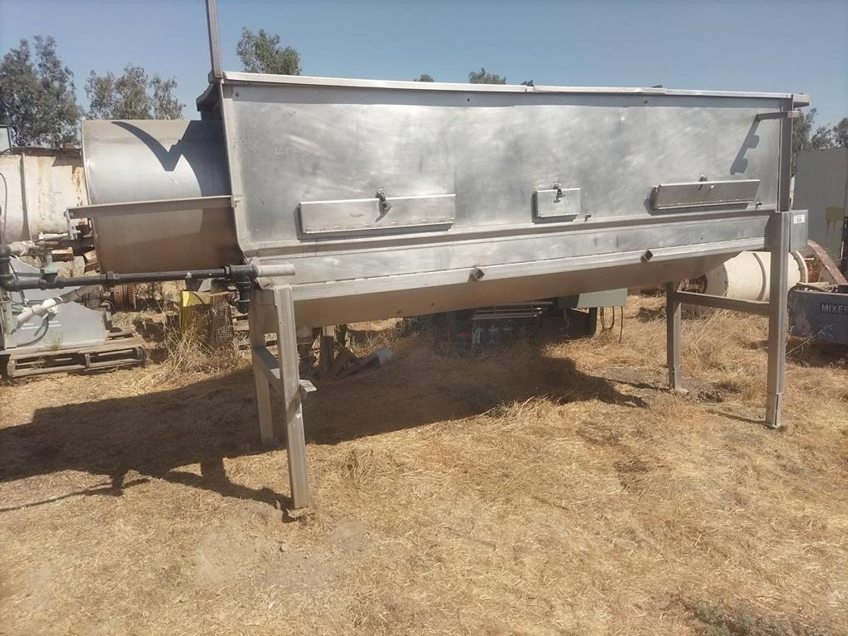Used Peeler, Lye, Model TNK-010 / REL-003, Stainless Steel, Rotary Tumbler, Pump & Heat Exchanger, #5991926