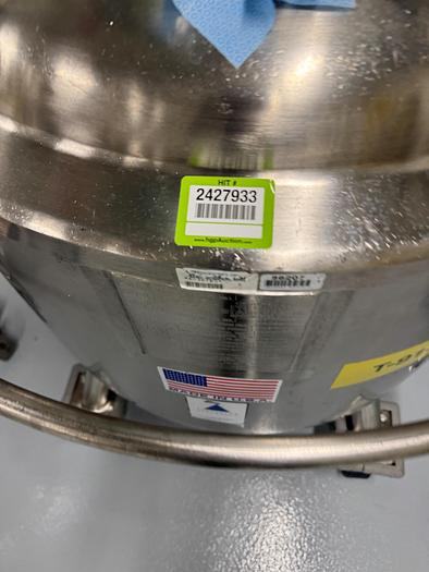 Used Reactor, 50 Gallon (200 Liters), 316L S/St, Jacketed, 45 PSI Internal, Agitated #S745438