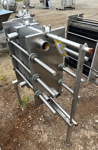 Used Heat Exchanger, Plate, 250 SF, S/st, AGC, Model 125-S, #S744975