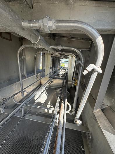 Used Washer, Crates, Trays, Stainless Steel, 24" x 21.5' Long, 2-Zone #S745476