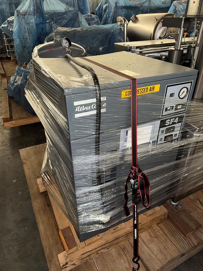 Used Filler, Piston, Monoblock, M&O Perry with (3) Filamatic Piston Fillers, Crimper, Stainless Steel, #5991418