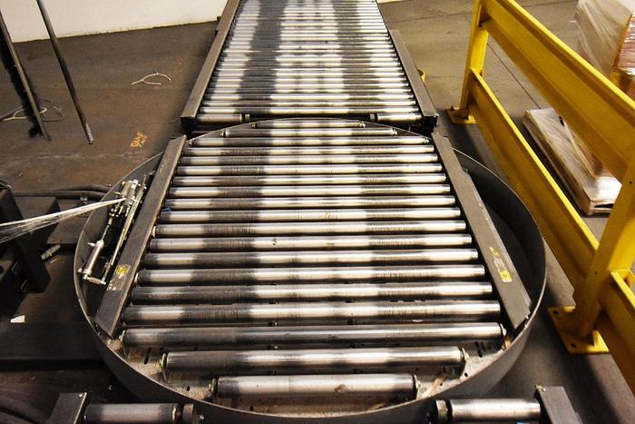Used Wrapper, Pallet, Wulftec, WCA-SMART, Powered Roller Conveyor, #5991045