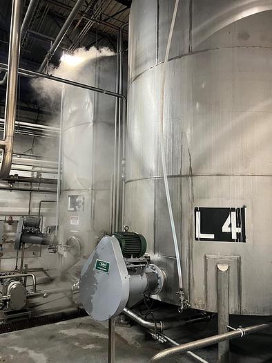 Used Tank, 6,000 gallon, S/st, 8'x15', Agitated, CB, Pump #C745007