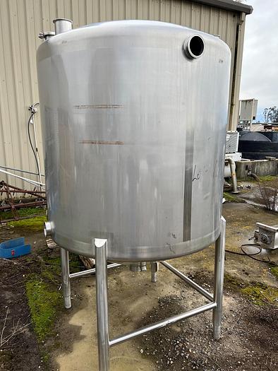 Used Tank, 525 Gallon, S/St, Sprinkman, Dish Top, Cone Bottom #S744972