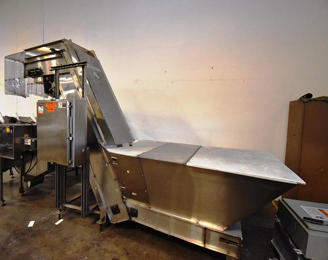 Used Hopper, Bottle, Elevator, Stainless Steel, 3 Phase Power #5991100