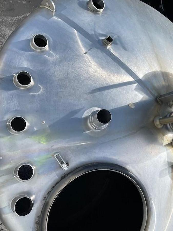 Used Tank, 1,000 Gallon, APV Crepaco, Single Wall, Agitated, Stainless Steel, #5991447