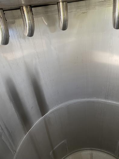Used Tank, 2,500 Gallon, Stainless Steel, 6'x15', Cone #S745048