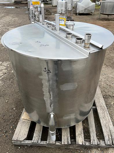 Used Tank, 250 Gallon, Stainless Steel, Dual Compartment, #S744974