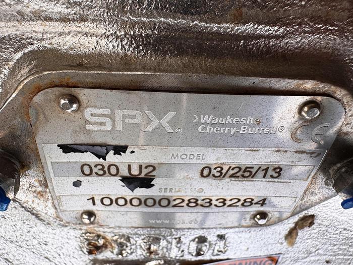 Used Pump, Positive, SPX / Waukesha, Model 030 U2, 1 HP, 1.5" In/Out, #5991261