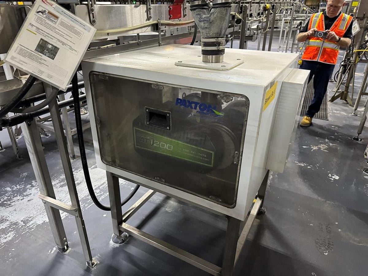 Used Bottling Line, 600–800 BPM, US Bottlers Filler, Sidel Labeler, Kisters TSP100V Shrink Wrapper, #5991609