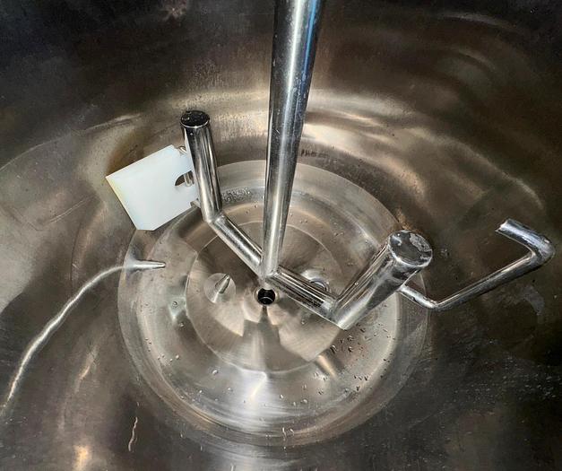 Used Kettle, 35 Gallon, 316L Stainless Steel, Dual Action Agitation, Feldmeier - #5085635