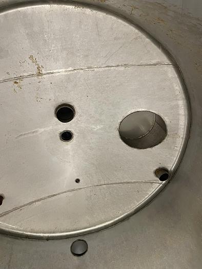 Used Tank, 2,000 Gallon, Stainless, 6'x11', Cone Bottom #S744052