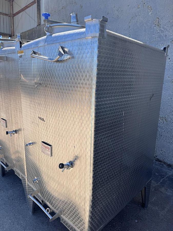 Used Tank, 529 Gallon, Stainless Steel Tote Tank, 48" x 48" Qty. - 4, #5991808