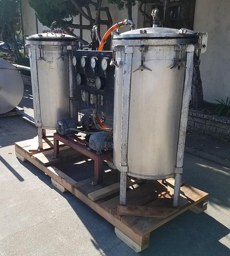 Used Cooker, 100 Gallon, S/st, Pressure, Pumps, #S741603