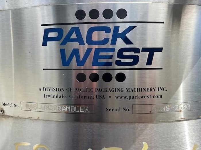 Used Table, Accumulation, 48", Stainless Steel, Unscrambler, PackWest #S745238