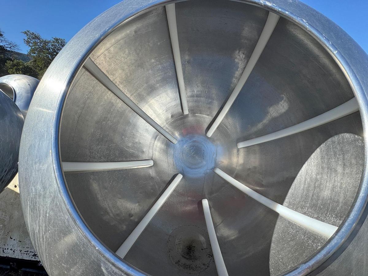 Used Coating Pan, 48" Diameter, Stainless Steel, Teflon Baffles, (2) Available, #5991574