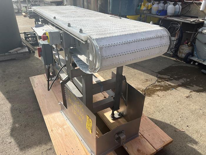 Used Belt Conveyor, 18” X 6’, Stainless Steel, Frontmatec #S745315