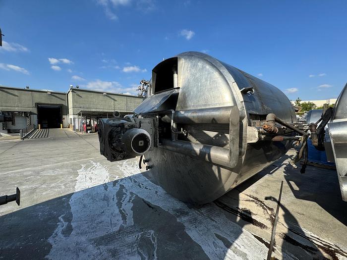 Used Tank, 6,000 Gallon, 316 Stainless, Jacket, Dbl Agitation, #5991013