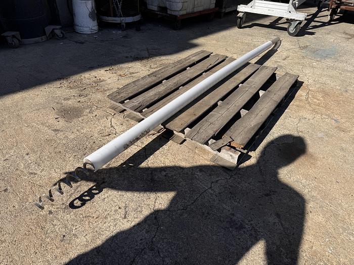 Used Conveyor, Screw, 3" x 8.5', Stainless Steel, Flexicon, #5991133