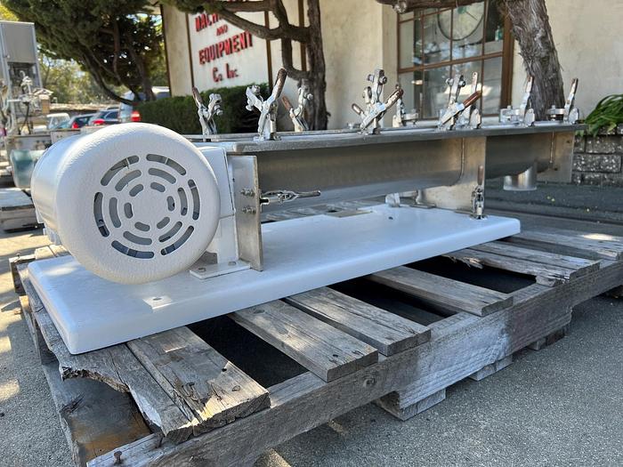 Used Mixer, Ribbon, Continuous, Stainless Steel, 3/4 HP #C7455086