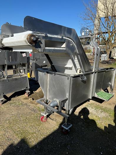 Used Washer, Prewash Tank, Stainless Steel, 22" Wide Cleated Belt, Z-Frame - #5355604