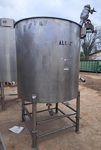 Used Tank, 625-Gallon, Stainless Steel, Agitated, MIX-MOR Mixer #5991289
