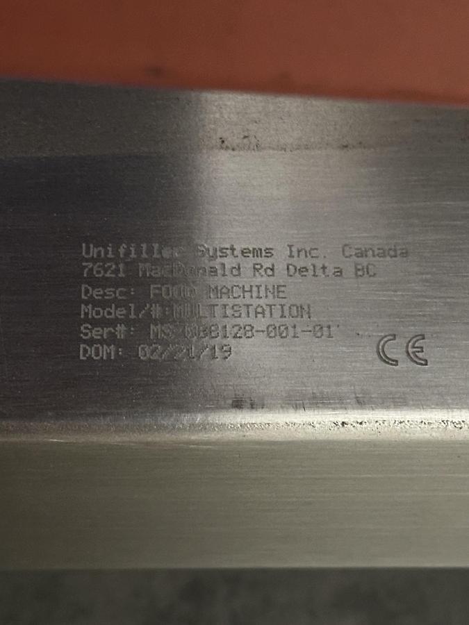 Used Depositor, Unifiller MultiStation Servo Depositor, 6 Nozzle, #5991723