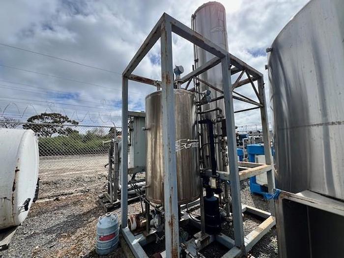 Used Scrubber, Solvent Recovery, 600 CFM, S/st, Chiller, Carbon, #C737471