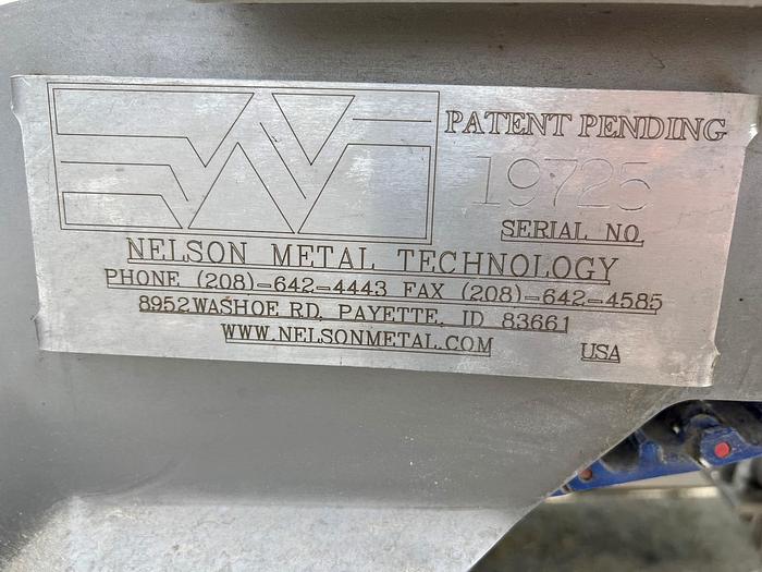 Used Conveyor, Belt, Incline, Cleated, Stainless Steel, 12", Nelson, 1 HP #C745229